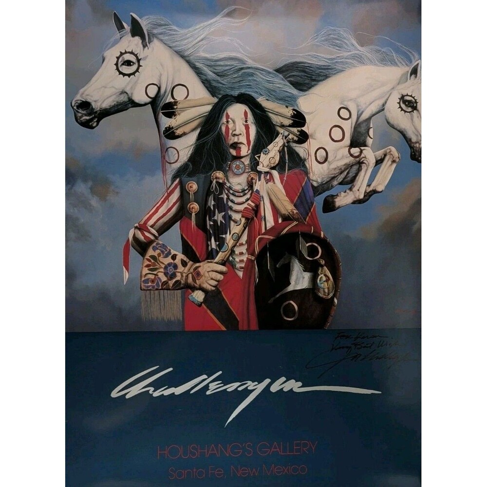 J.D. Challenger Hooves of Thunder Signed Poster 32x24 Houshangs Gallery NM